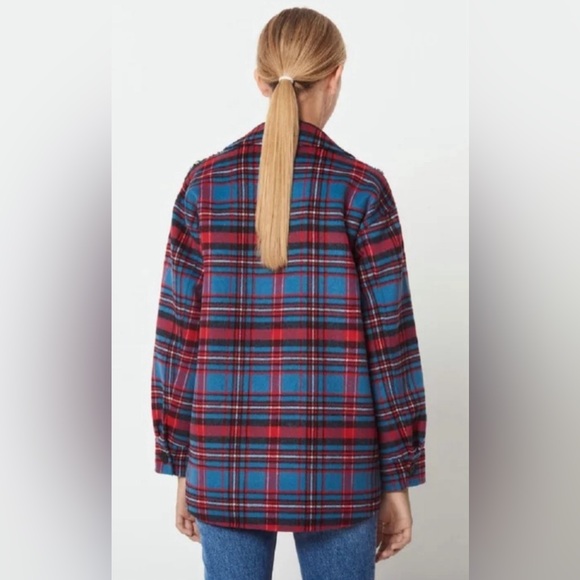 Sandro Embellisher Flannel Jacket - Picture 7 of 16